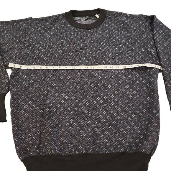 Time Pieces Men's Navy Blue Long Sleeve Crew Neck Pullover Sweater Size Large Wo - Picture 6 of 11